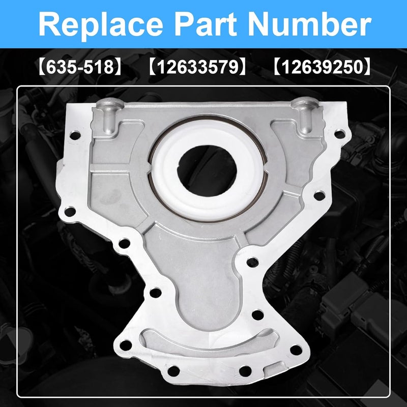 SUSUCAR Engine Rear Main Seal Cover Kit w/Gasket Bolts for Chevy Silverado Suburban Express, for GMC Sierra Yukon, for Cadillac Escalade 4.8 5.3 6.0 6.2L - Image 5